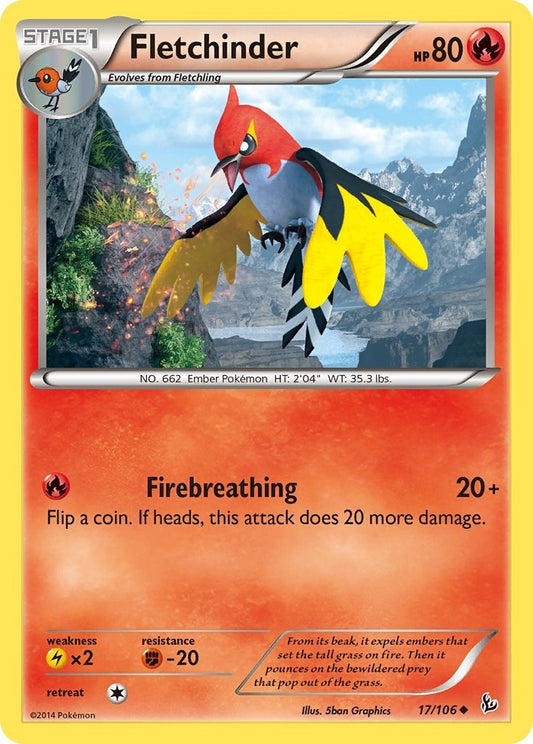 Image for Fletchinder (17/106) - Pokemon