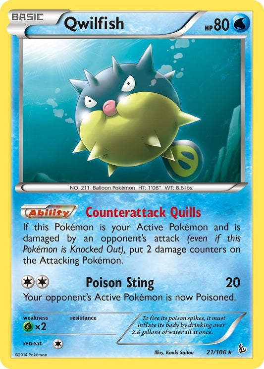 Image for Qwilfish (21/106) - Pokemon