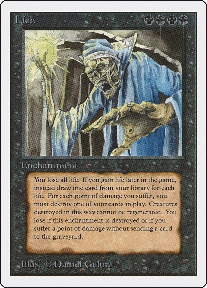 Image for Lich - Magic: The Gathering