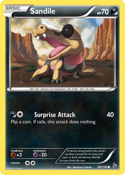 Image for Sandile (56/106) - Pokemon