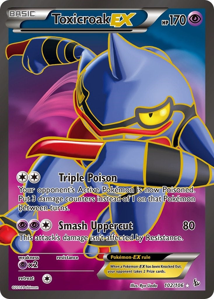 Image for Toxicroak EX (102 Full Art) (102/106) - Pokemon