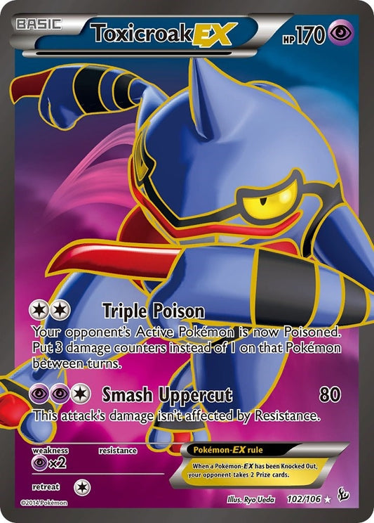 Image for Toxicroak EX (102 Full Art) (102/106) - Pokemon