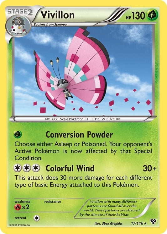Image for Vivillon (Meadow [Pink]) (17/146) - Pokemon