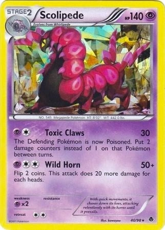 Image for Scolipede - 40/98 (BW Emerging Powers) (040/098) - Pokemon