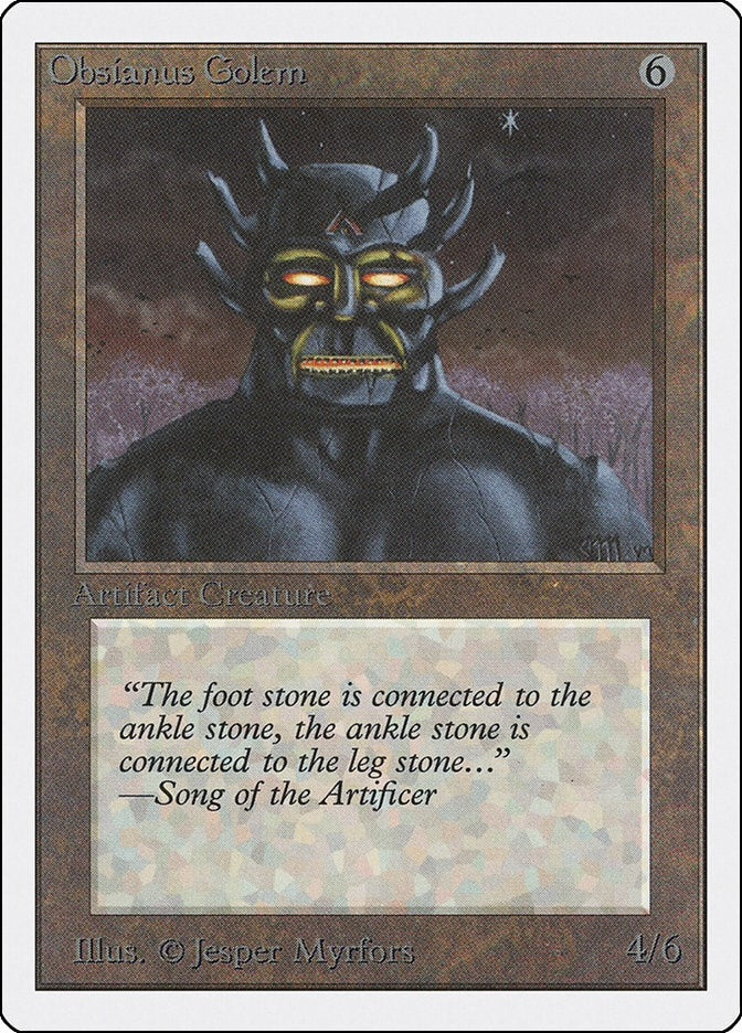 Image for Obsianus Golem - Magic: The Gathering