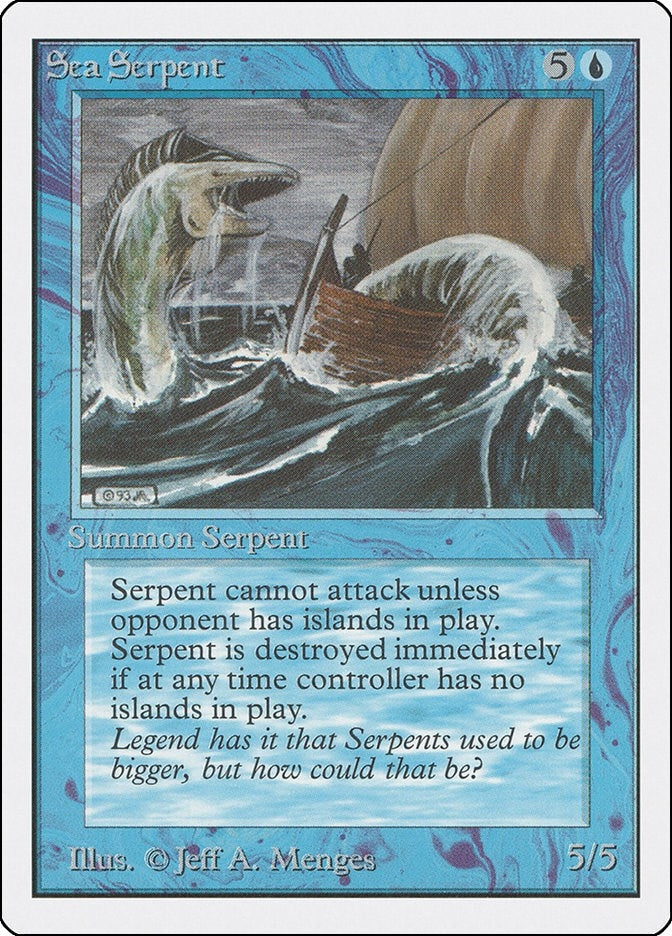Image for Sea Serpent - Magic: The Gathering