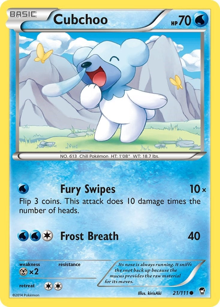 Image for Cubchoo (21/111) - Pokemon