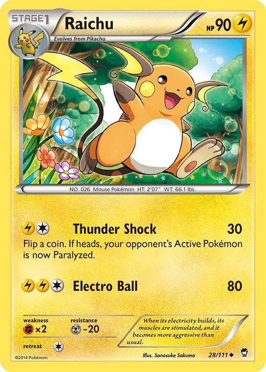 Image for Raichu (28/111) - Pokemon