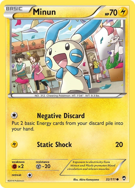 Image for Minun (32/111) - Pokemon