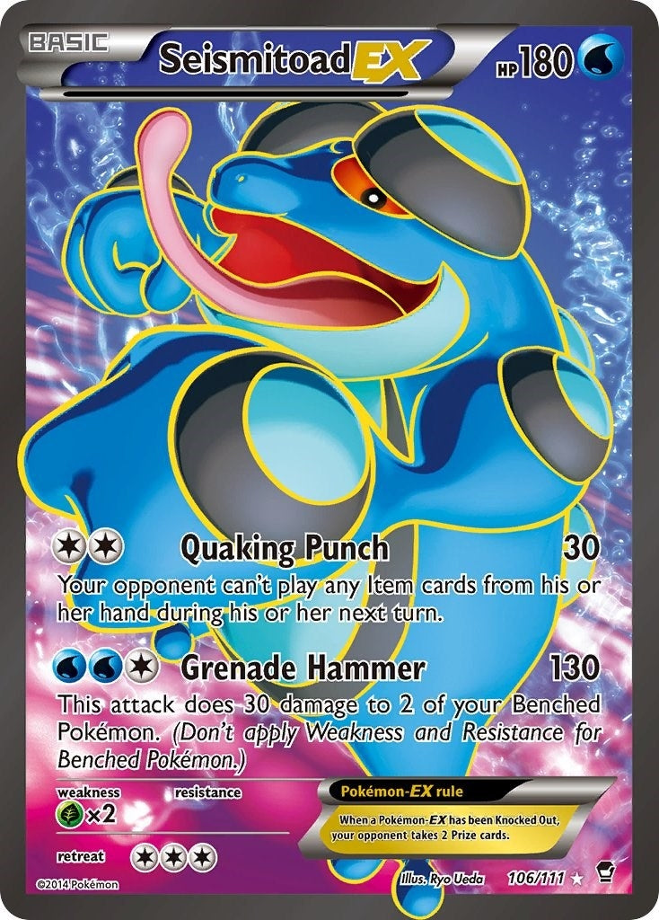 Image for Seismitoad EX (106 Full Art) (106/111) - Pokemon