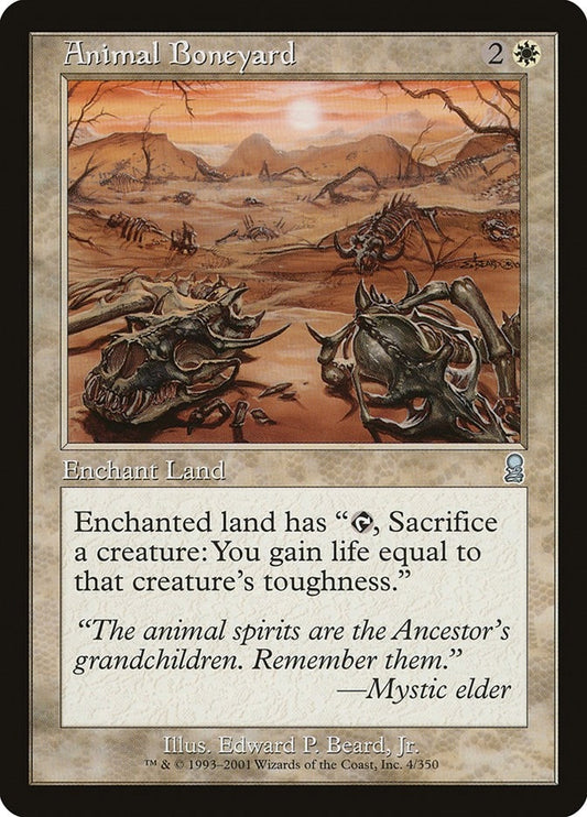 Image for Animal Boneyard (4) - Magic: The Gathering