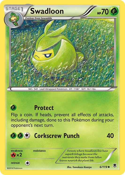 Image for Swadloon (6/119) - Pokemon