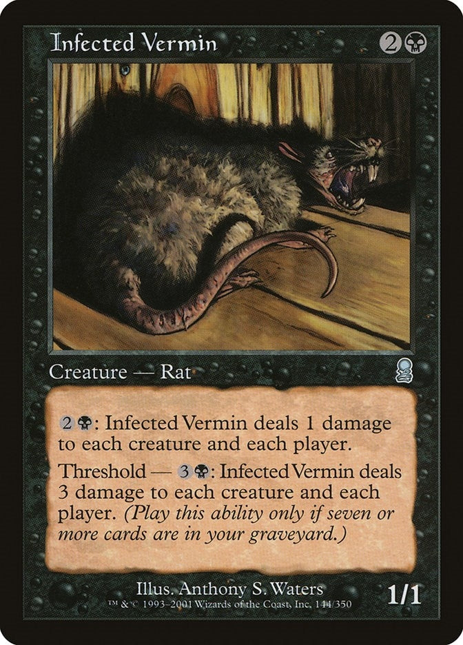 Image for Infected Vermin (144) - Magic: The Gathering