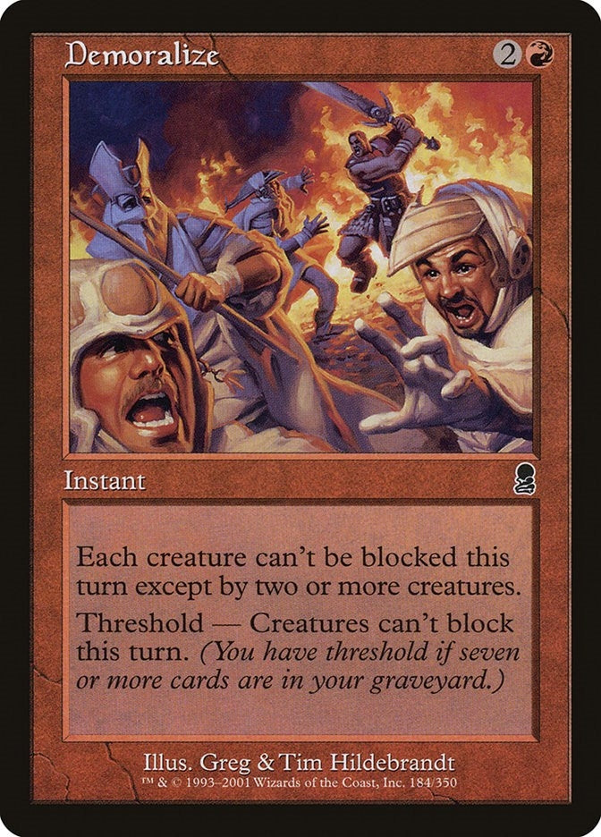 Image for Demoralize (184) - Magic: The Gathering