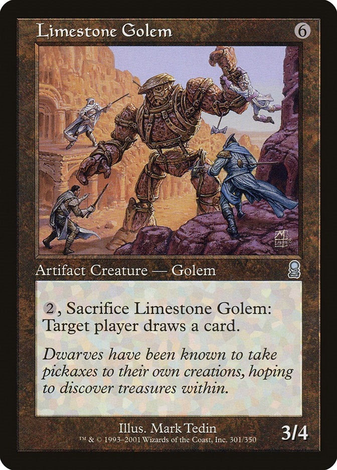Image for Limestone Golem (301) - Magic: The Gathering
