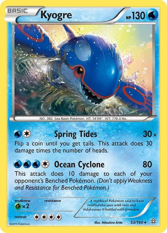 Image for Kyogre (53/160) - Pokemon