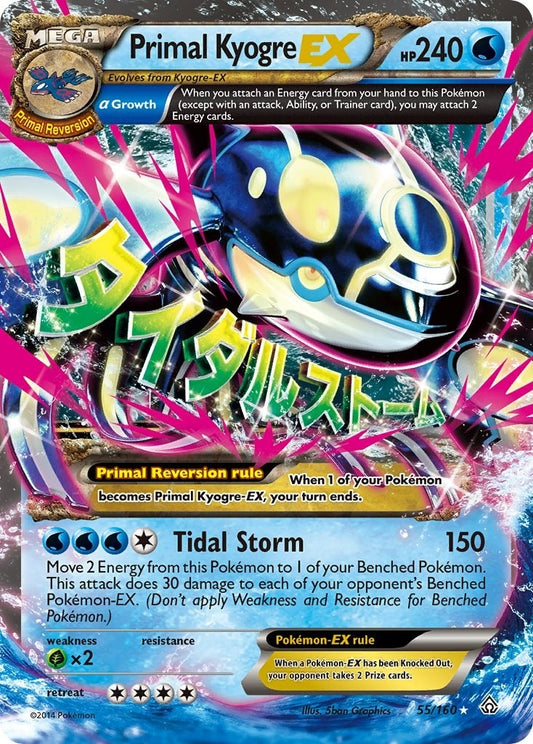 Image for Primal Kyogre EX (Alpha) (55/160) - Pokemon