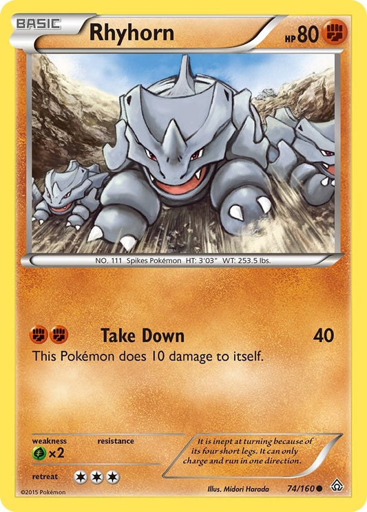 Image for Rhyhorn (74/160) - Pokemon