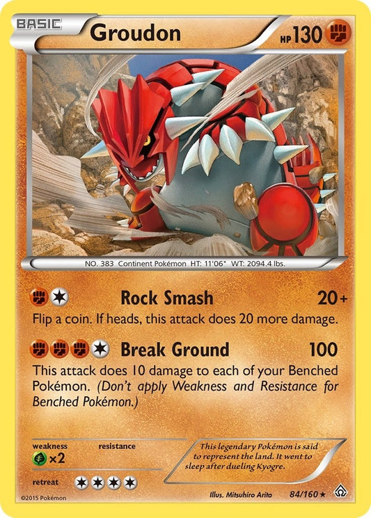 Image for Groudon (84/160) - Pokemon