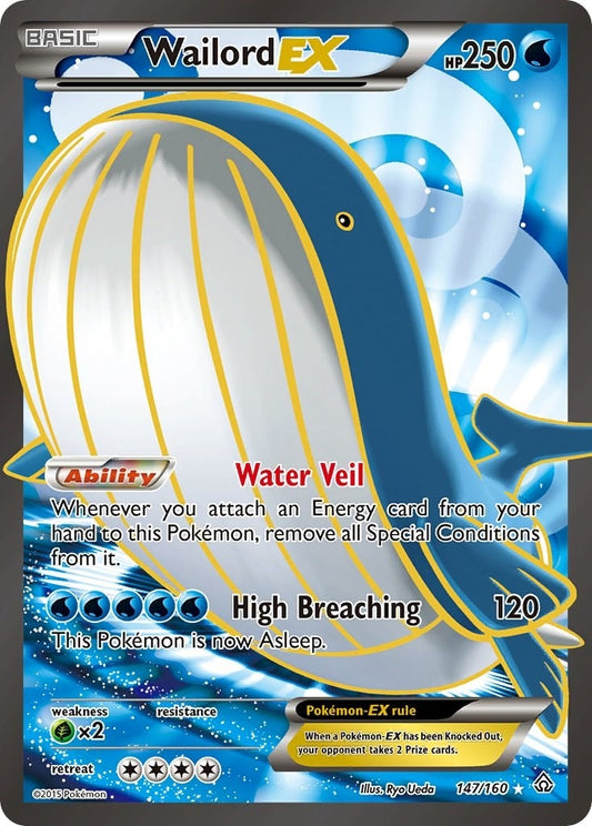 Image for Wailord EX (147 Full Art) (147/160) - Pokemon