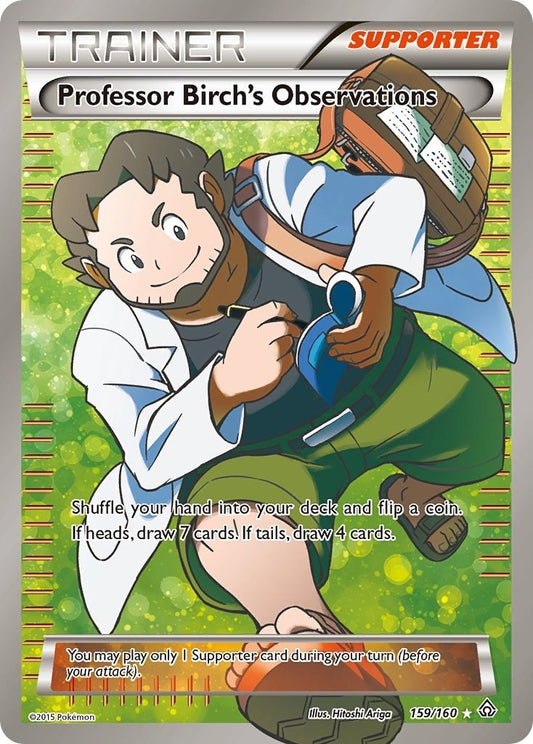Image for Professor Birch's Observations (159 Full Art) (159/160) - Pokemon
