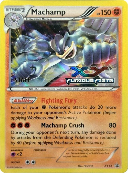 Image for Machamp - XY13 (Prerelease) [Staff] (XY13) - Pokemon