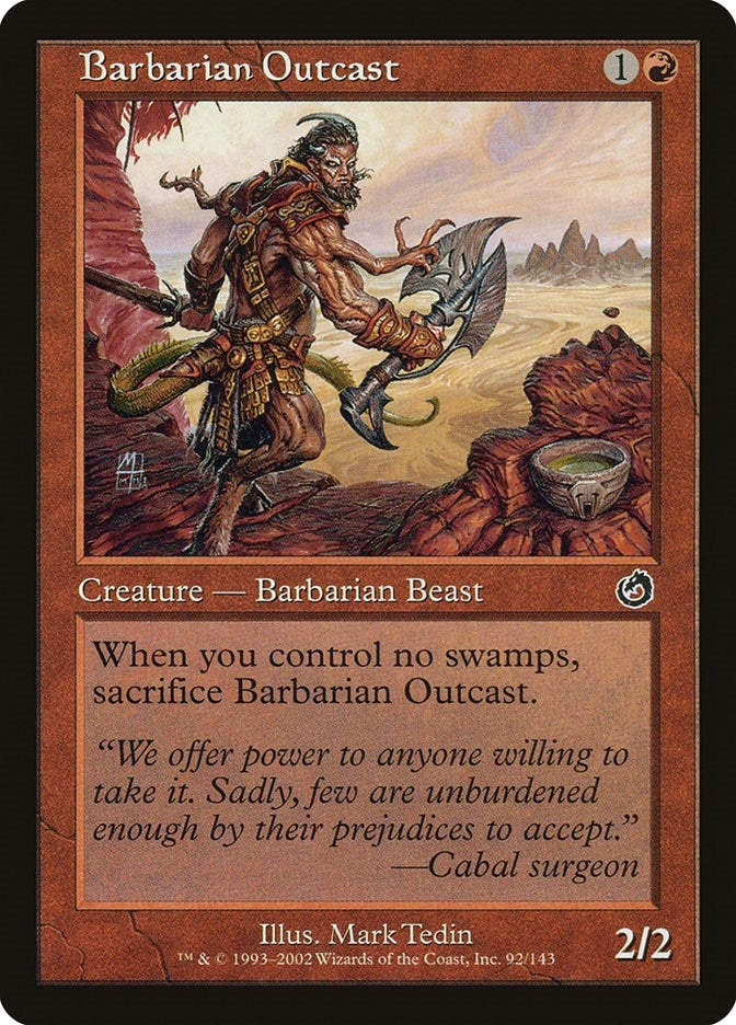 Image for Barbarian Outcast (92) - Magic: The Gathering