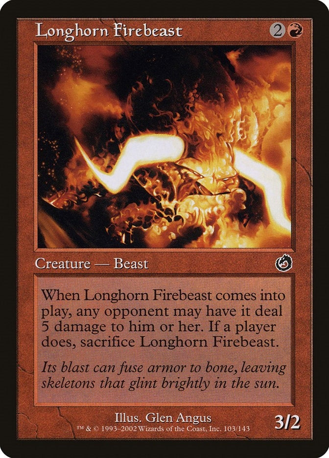 Image for Longhorn Firebeast (103) - Magic: The Gathering