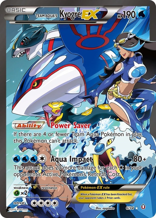 Image for Team Aqua's Kyogre EX (6/34) - Pokemon