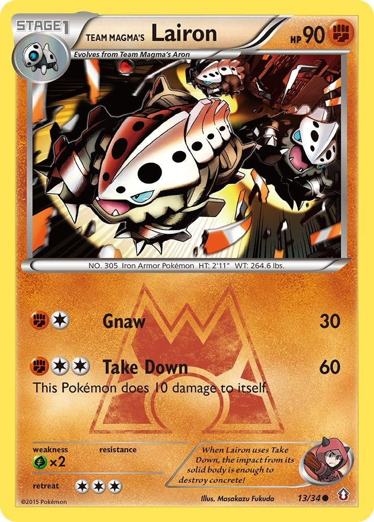 Image for Team Magma's Lairon (13/34) - Pokemon