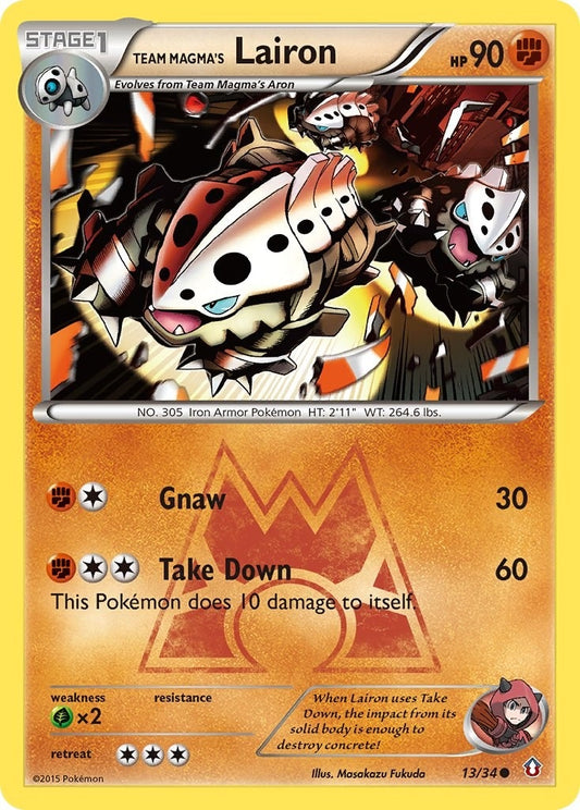 Image for Team Magma's Lairon (13/34) - Pokemon