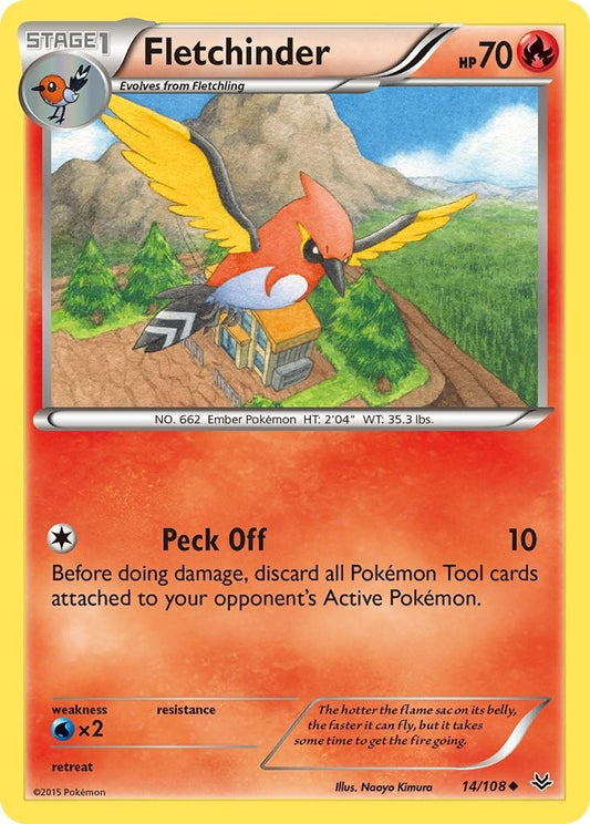 Image for Fletchinder (14/108) - Pokemon