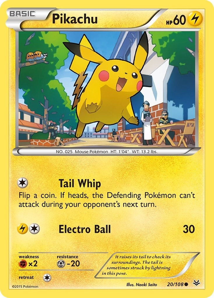 Image for Pikachu (20/108) - Pokemon