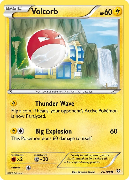 Image for Voltorb (21/108) - Pokemon