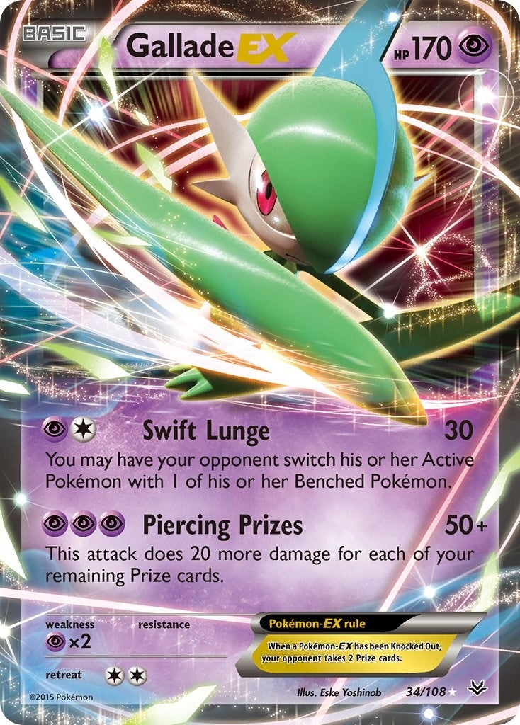 Image for Gallade EX (34/108) - Pokemon