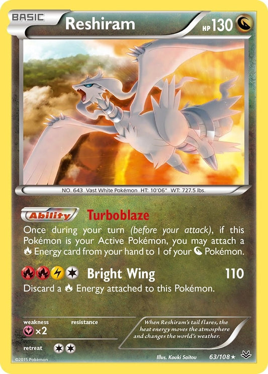 Image for Reshiram (63/108) - Pokemon