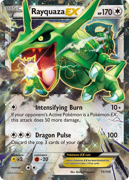 Image for Rayquaza EX (75) (75/108) - Pokemon
