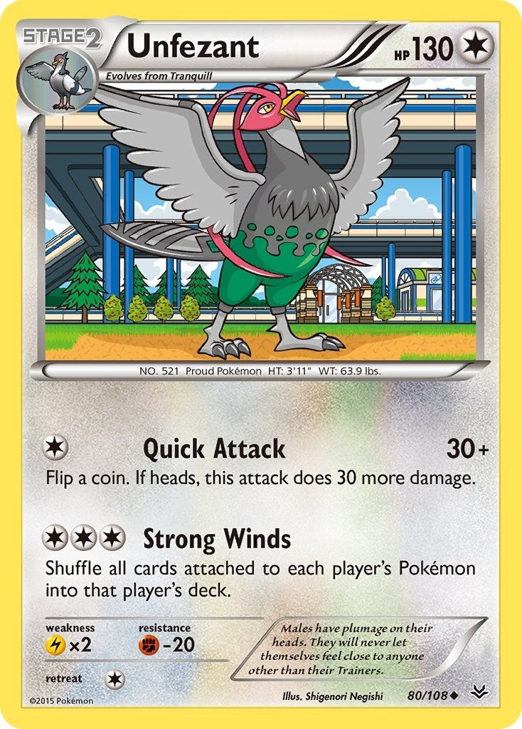 Image for Unfezant (80) (80/108) - Pokemon