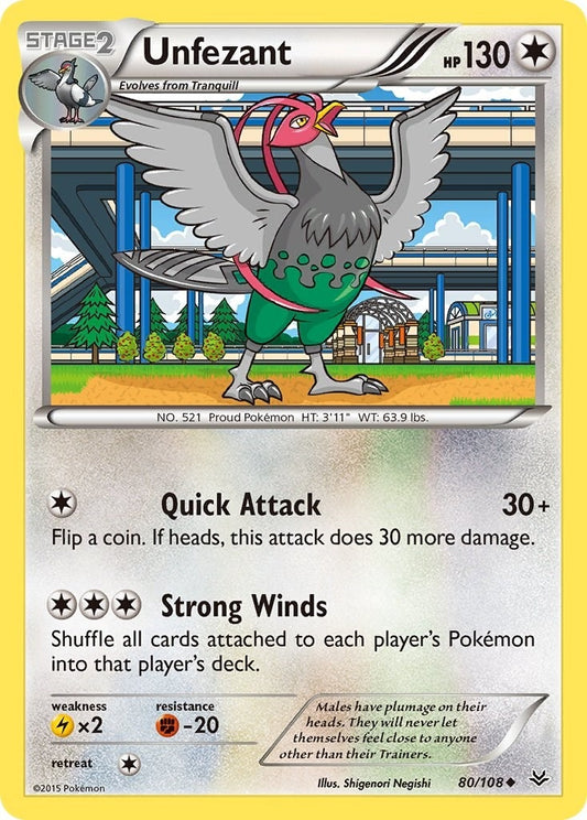 Image for Unfezant (80) (80/108) - Pokemon