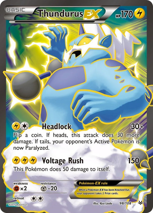 Image for Thundurus EX (98 Full Art) (98/108) - Pokemon