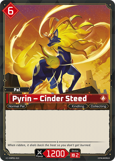 Image for Pyrin – Cinder Steed (EBP01-013) - Palworld Official Card Game