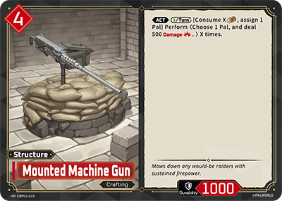 Image for Mounted Machine Gun (EBP01-015) - Palworld Official Card Game