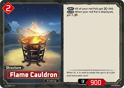 Image for Flame Cauldron (EBP01-017) - Palworld Official Card Game