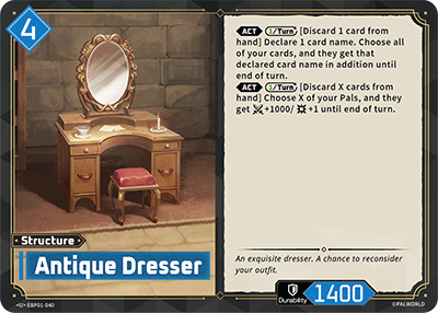 Image for Antique Dresser (EBP01-040) - Palworld Official Card Game