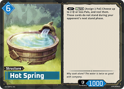 Image for Hot Spring (EBP01-041) - Palworld Official Card Game