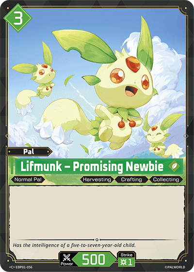 Image for Lifmunk – Promising Newbie (EBP01-056) - Palworld Official Card Game