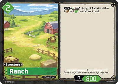 Image for Ranch (EBP01-066) - Palworld Official Card Game