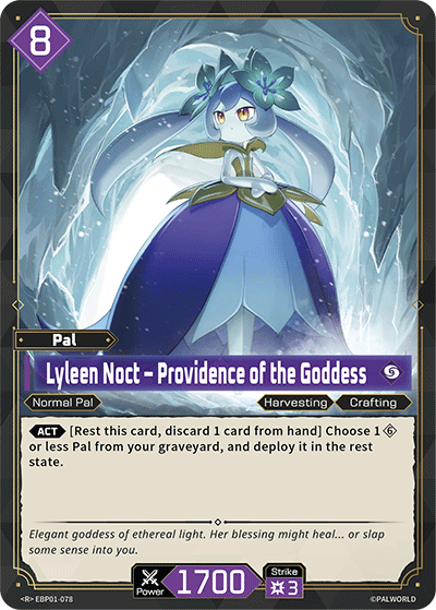 Image for Lyleen Noct – Providence of the Goddess (EBP01-078) - Palworld Official Card Game