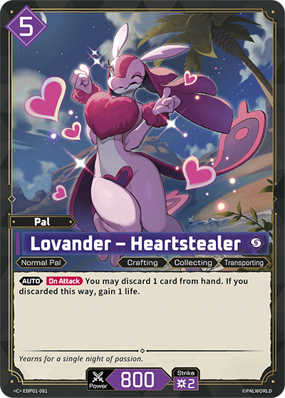 Image for Lovander – Heartstealer (EBP01-081) - Palworld Official Card Game