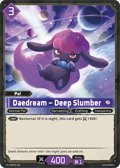 Image for Daedream – Deep Slumber (EBP01-082) - Palworld Official Card Game